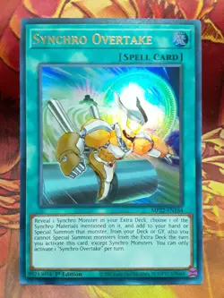 Yugioh Synchro Overtake Ultra Rare MP22-EN164 1st Ed Near Mint - Image 1