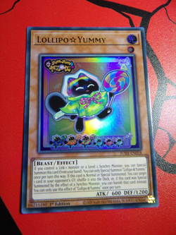 Lollipo Yummy Rare 1st Edition Yu-Gi-Oh JUSH-EN018 - Image 1