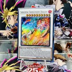 Yugioh Sangenpai Transcendent Dragion LEDE-EN040 Super Rare 1st Ed Near Mint - Image 1