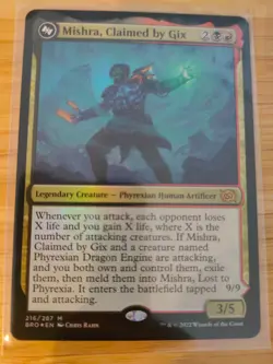 MTG Mishra, Claimed by Gix (FOIL) 216 The Brothers' War M/NM Free UK P&P - Image 1