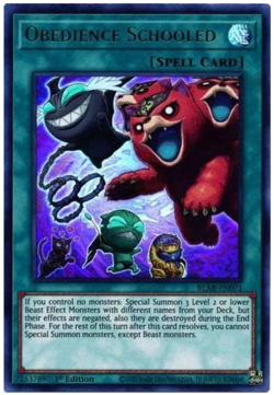 Yu-Gi-Oh! - Obediance Schooled - BLAR-EN071 - Ultra Rare - 1st Ed - NM/M - NEW - Image 1