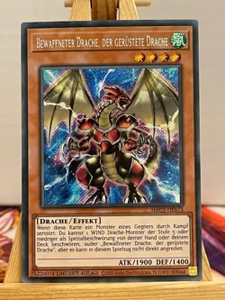 Bewaffneter Drache, der Gerustete Drache HAC1-DE173 Secret Rare DE NM YUGIOH - Image 1