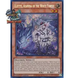 Yugioh! 1x Elzette, Azamina of the White Forest SUDA-EN008 Secret Rare 1st Ed NM - Image 1