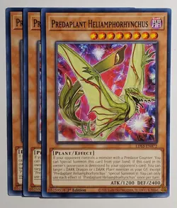 Yugioh x3 Predaplant Heliamphorhynchus LDS3-EN072 Common 1st Edition - Image 1