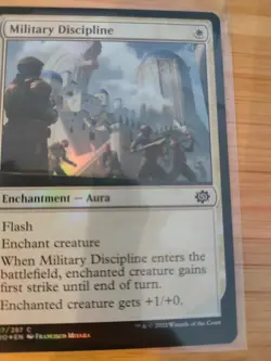 MTG Military Discipline (FOIL) 017 The Brothers' War M/NM Free UK P&P - Image 1