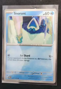 Snorunt 037/182 Pokemon TCG Card PAR PARADOX RIFT Near Mint NM - Image 1