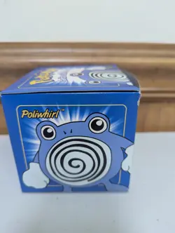 Pokemon Card Poliwhirl 23K Gold Plated 1999 Burger King in Box With Ball - Image 2