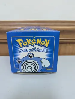 Pokemon Card Poliwhirl 23K Gold Plated 1999 Burger King in Box With Ball - Image 3