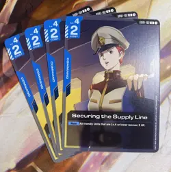 Gundam Card Game Securing The Supply Line GD01-102 U Playset Of 4 - Image 1