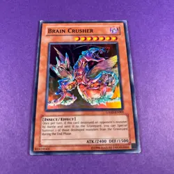 Brain Crusher GX03-EN001 Unlimited Super Rare Yugioh Trading Card TCG - Image 1