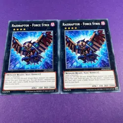 Raidraptor Force Strix Playset x2 Unlimited OP24-EN022 Trading Card TCG - Image 1