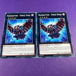 Raidraptor Force Strix Playset x2 Unlimited OP24-EN022 Trading Card TCG - Image 2