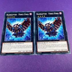 Raidraptor Force Strix Playset x2 Unlimited OP24-EN022 Trading Card TCG - Image 3