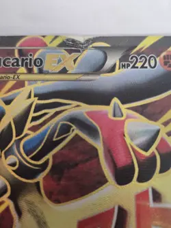 DAMAGED Mega M Lucario EX 55a/111 Alternate Alt Art Promo Pokemon Card - Image 3
