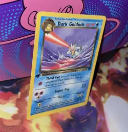 Dark Golduck 37/82 1st Edition Team Rocket Set Rare Vintage Pokemon Card LP 2000 - Image 3