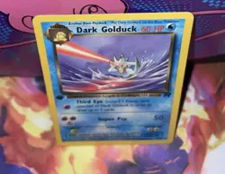 Dark Golduck 37/82 1st Edition Team Rocket Set Rare Vintage Pokemon Card LP 2000 - Image 4