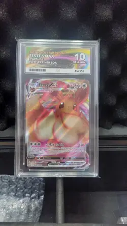 Pokemon TCG Eevee VMAX SWSH087 Holo Promo Card ace 10 - Image 1