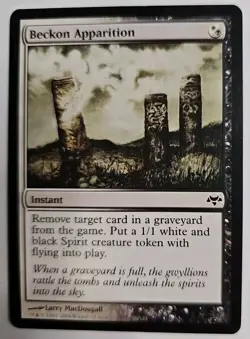 MTG Magic The Gathering Card Beckon Apparition Instant Black White Eventide - Image 1
