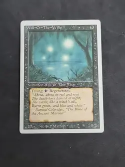 WILL-O-THE-WISP 3RD Edition MTG Revised Magic the Gathering Played - Image 1
