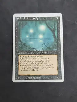 WILL-O-THE-WISP 3RD Edition MTG Revised Magic the Gathering Played - Image 2