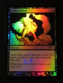 MTG FOIL SYPHON MIND DCI Promo - Image 1