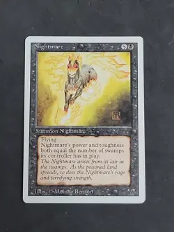 Magic the Gathering ~ MTG ~ 1x Nightmare ~ Played ~ REVISED - Image 1