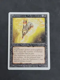 Magic the Gathering ~ MTG ~ 1x Nightmare ~ Played ~ REVISED - Image 2