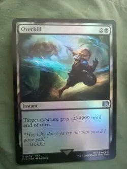 MTG Magic FIN Final Fantasy - 1x FOIL EN NM 0109 U Overkill MINT PACK FRESH - Image 1
