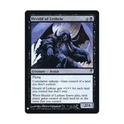 WOTC MtG Mystery Booster: Retail Exclusives Herald of Leshrac (R) (Foil) NM - Image 1