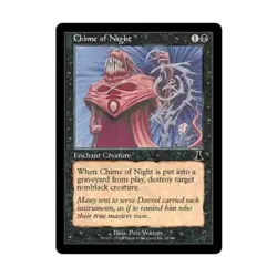 WOTC MtG Urza's Destiny Chime of Night (C) (Foil) EX - Image 1