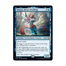 WOTC MtG Theros Beyond Death Thassa, Deep-Dwelling (MR) NM - Image 1