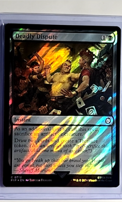 2024 MTG Magic The Gathering PIP Fallout Surge Foil #712 Deadly Dispute - Image 1