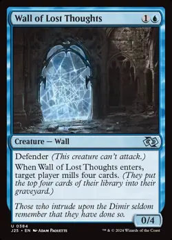 Wall of Lost Thoughts 0384 Non Foil Uncommon Foundations Jumpstart MTG NM - Image 1