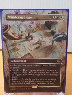 FOIL Borderless WINDCRAG SIEGE #392 mtg Tarkir Dragonstorm - Image 1
