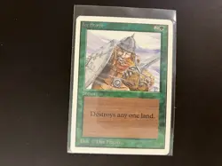 ICE STORM Card from Unlimited Edition Magic the Gathering 1993 MTG Vintage Green - Image 1