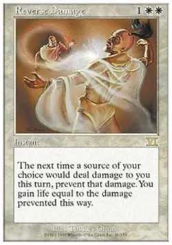 Reverse Damage - Medium Play MTG Classic 6th Edition - Image 1