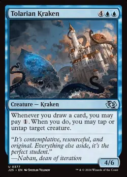 Tolarian Kraken 0377 Non Foil Uncommon Foundations Jumpstart MTG NM - Image 1