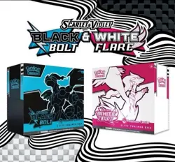 {PRESALE} Pokemon Center Exclusive Black Bolt and White Flare ETB Pokemon TCG - Image 1