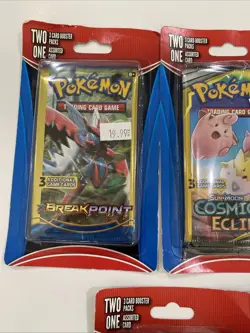 Lot Of 7 Pokemon TCG 2 Per Pack Booster Packs +Foil Cards Brand New Sealed - Image 2