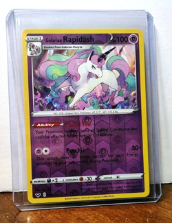 POKEMON GALARIAN RAPIDASH 082/202 REVERSE HOLO RARE SWORD & SHIELD NM NEAR MINT - Image 3