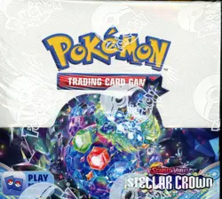 Pokemon TCG Scarlet & Violet Stellar Crown 36 Packs Booster Box Factory Sealed - Image 1