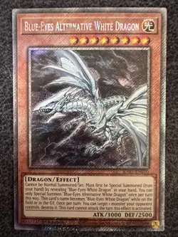 Yugioh Blue-Eyes Alternative White Dragon RA02-EN010 Platinum Secret Rare NM - Image 1