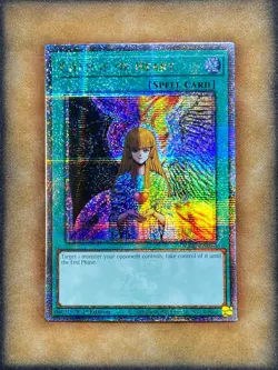 Yugioh Change of Heart RA01-EN050 Quarter Century Secret Rare 1st Ed NM - Image 1