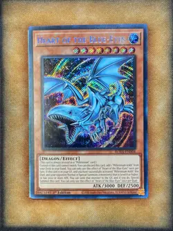 Yugioh Heart of The Blue-Eyes ROTA-EN004 Secret Rare 1st Ed NM - Image 1