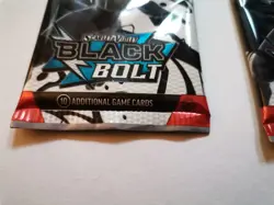 3X Pokemon TCG Black Bolt 10.5 Booster Packs New Sealed In Hand Genuine - Image 3