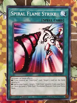 Yugioh Spiral Flame Strike LED6-EN055 1st Edition Single - Image 1
