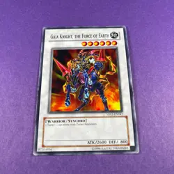 Yugioh TCG Gaia Knight, the Force of Earth 5DS1-EN042 Unlimited Super Rare - Image 1
