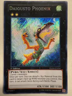 USA Seller Yugioh Daigusto Phoenix HA06-EN054 Secret Rare 1st Edition VLP / NM - Image 1
