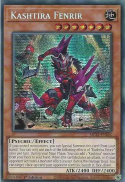 MP23-EN163 Kashtira Fenrir - Prismatic Secret Rare - 1st Edition YuGiOh Card - Image 1