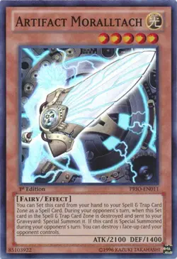 Artifact Moralltach - PRIO-EN011 - Super Rare - 1st Edition LP YuGiOh! Primal O - Image 1